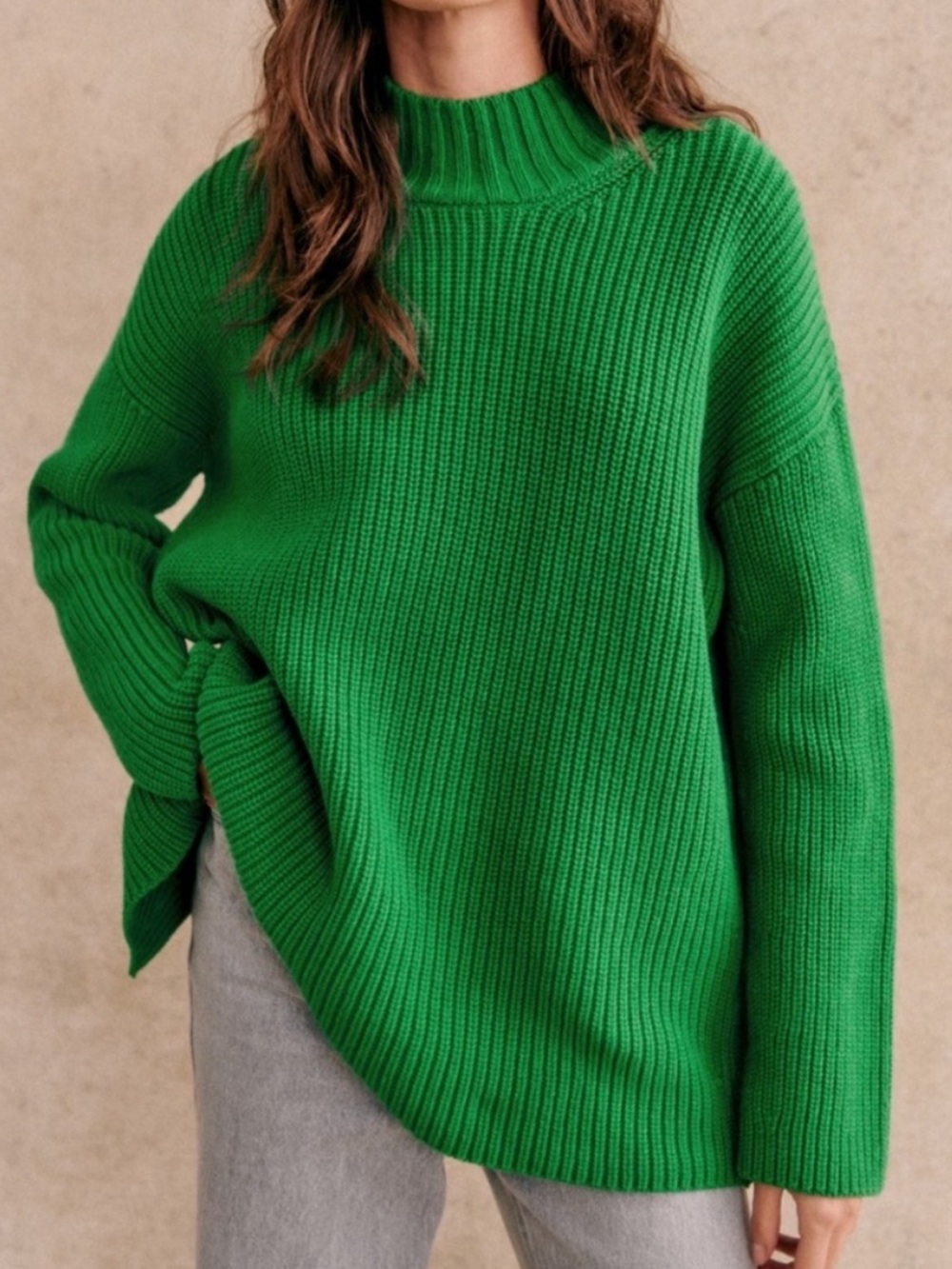 SEZANE Emilia Jumper in Bright Green Size Small - Picture 2 of 8
